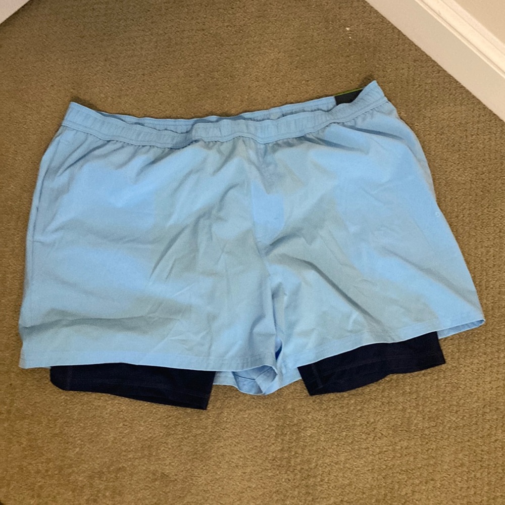 NWT DSG BLUE AGILITY 2 IN 1 SHORT MENS
